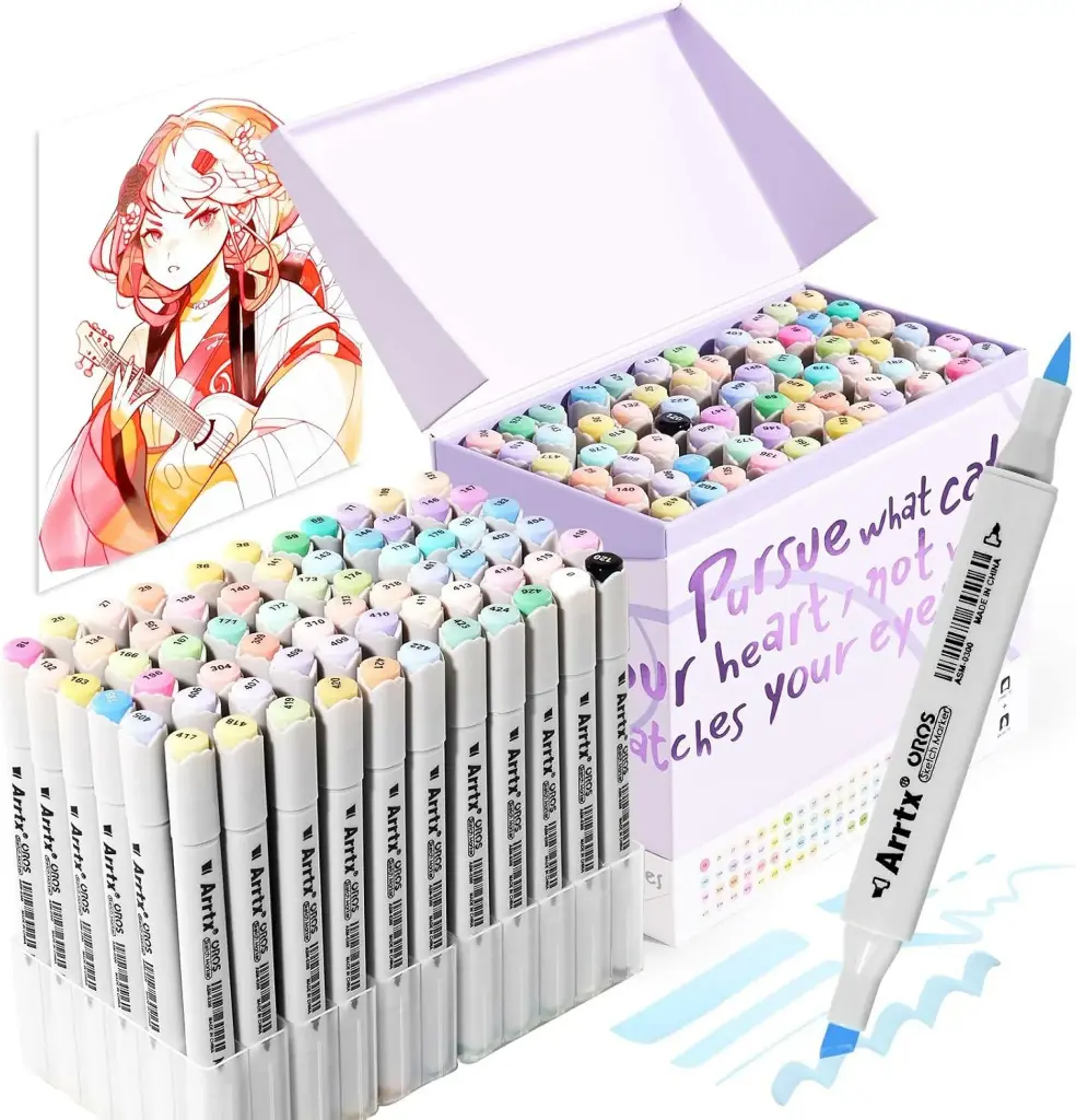 Arrtx OROS Alcohol Markers, 66 Pastel Colors