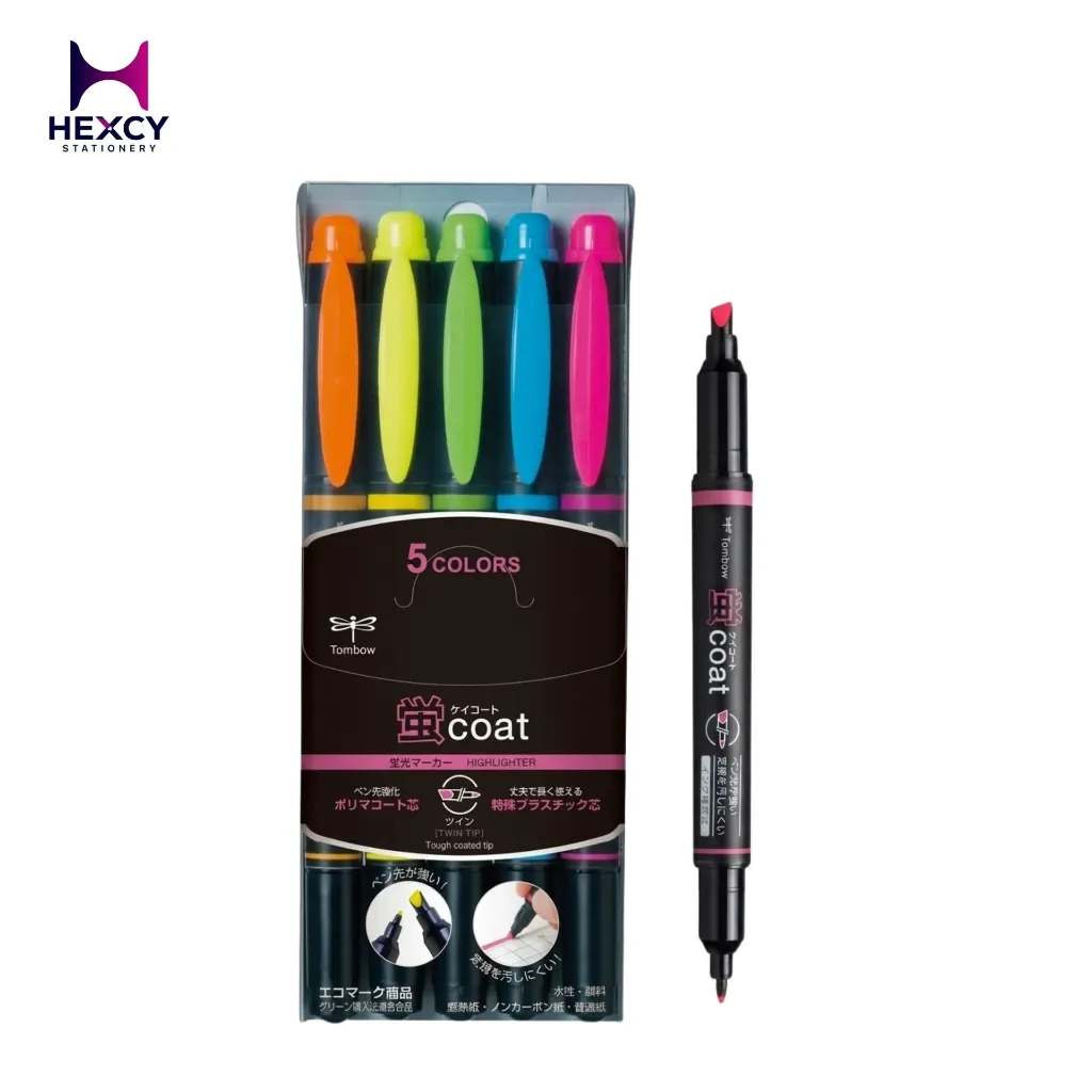 [WA-SC5C] Tombow Highlighter Marker/Pen Single Type 5 Color Set