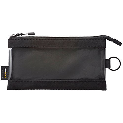 LIHITLAB Slim Clear Marker Case  4.3 X 8.3 Inches  Black (F7571-24)