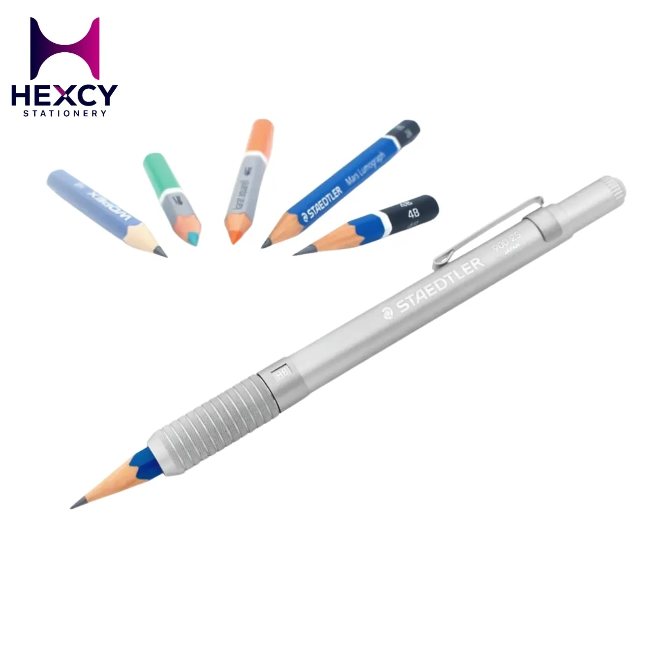 [900 25] STAEDTLER pencil holder, auxiliary shaft, aluminum