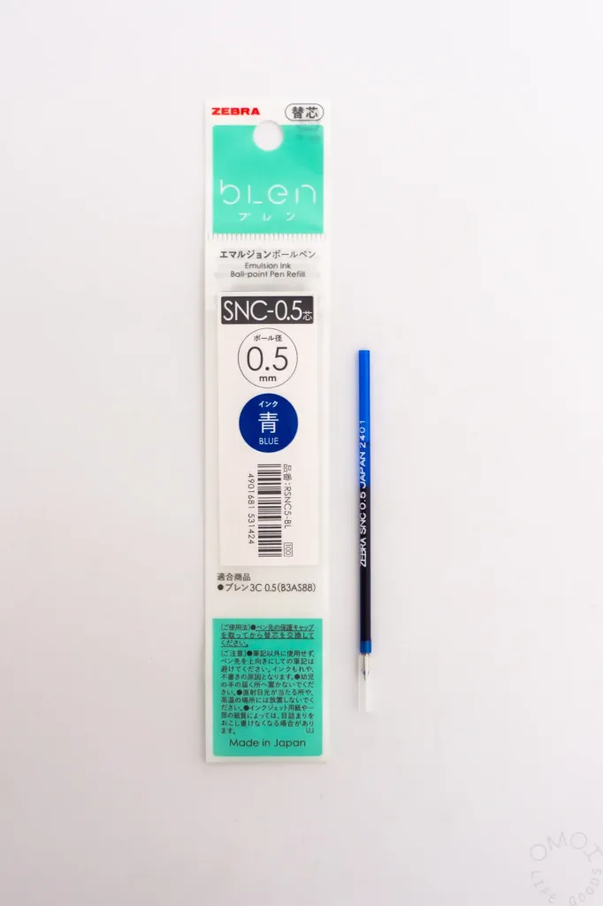 [RNC5-BL] Zebra  Oil-Based Ballpoint Pen Refill, Blen NC-0.5  (BLUE)