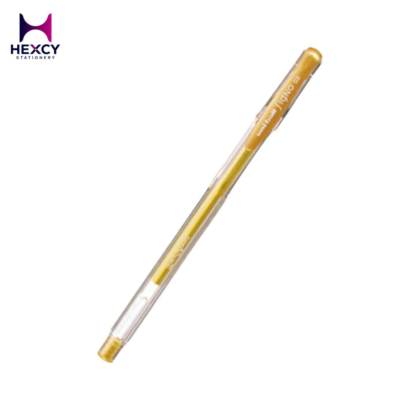 [UM-100] Mitsubishi Pencil Gel Ballpoint Pen Uni-Ball Signo Standard 0.8 UM-100 (Gold)