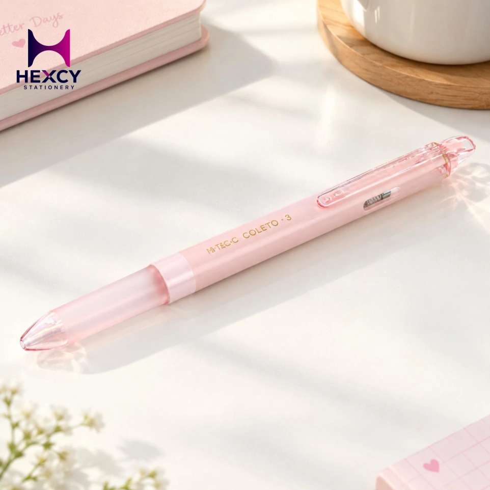[LHKCG15C-DBP] Pilot  Hi-Tec C Coleto Multi-functional Pen, Body for 3 Colors (Baby Pink)