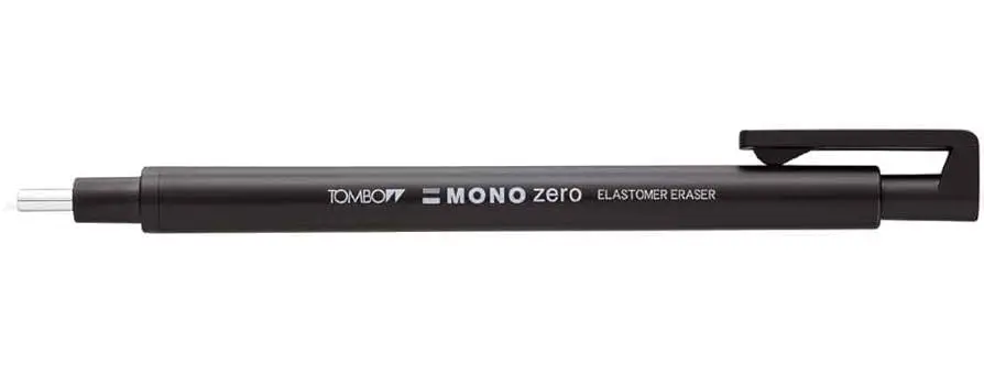 [EH-KUR04] Tombow Pencil Knock Eraser Mono Zero Round EH-KUR (Black)
