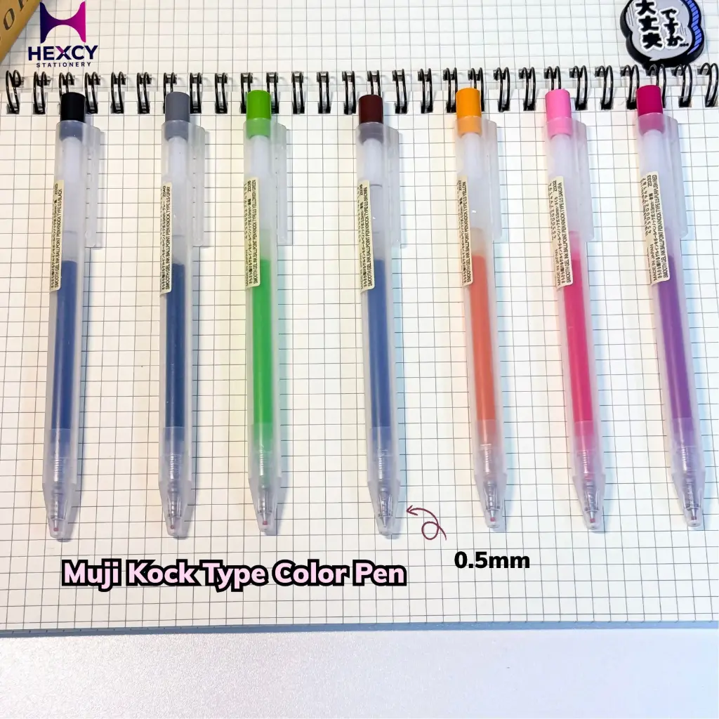 Muji Gel Pen Knock Type 0.5