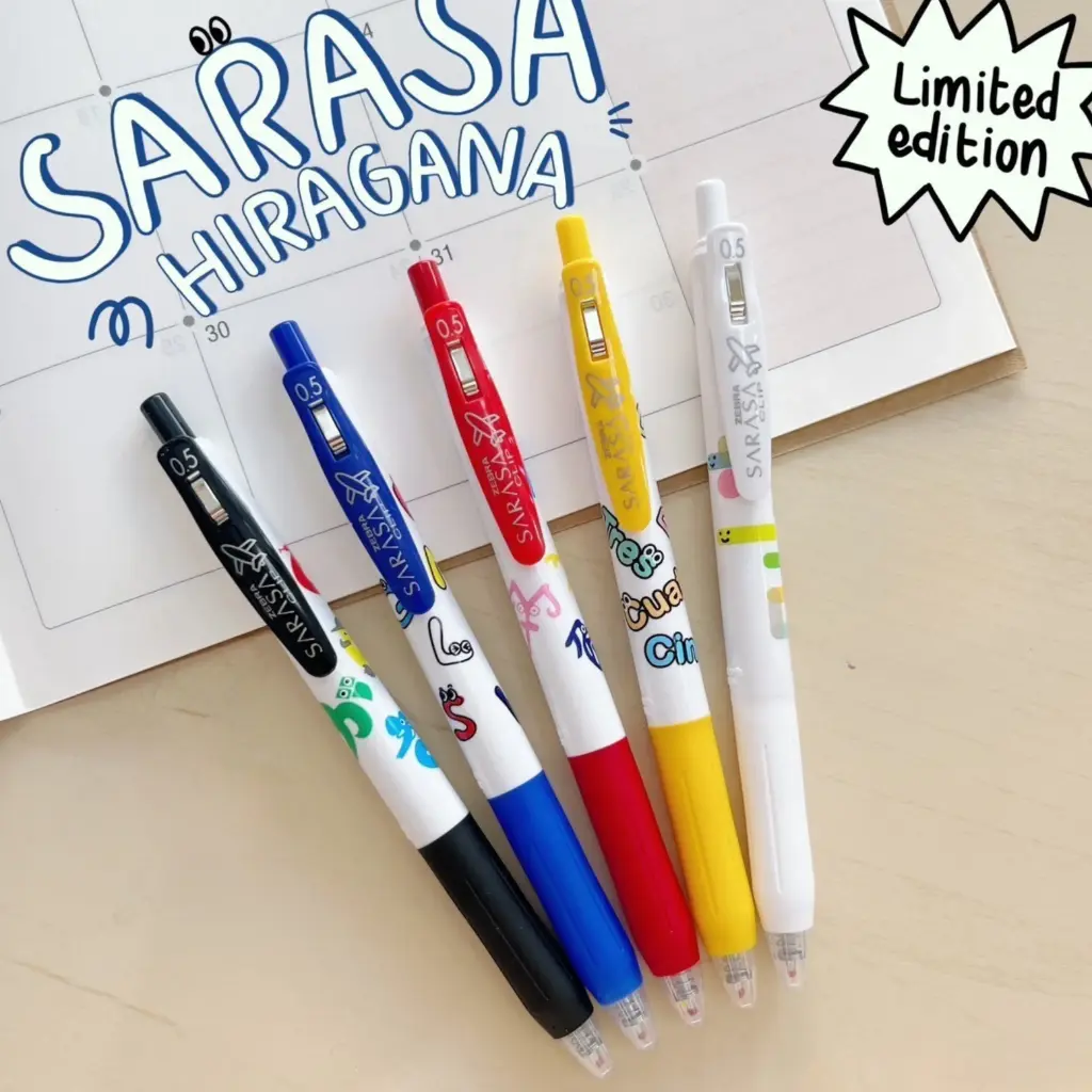 [JJ15-HI-5C] Sarasa Clip Limited Edition Hiragana(5 Pcs)