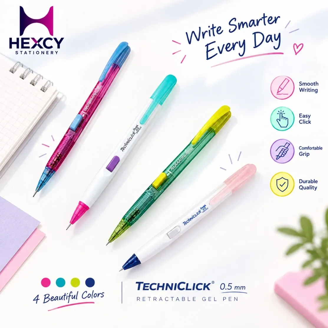 [PD105C-L1X] Pentel Techniclick Mechanical Pencil 0.5 (Pink)
