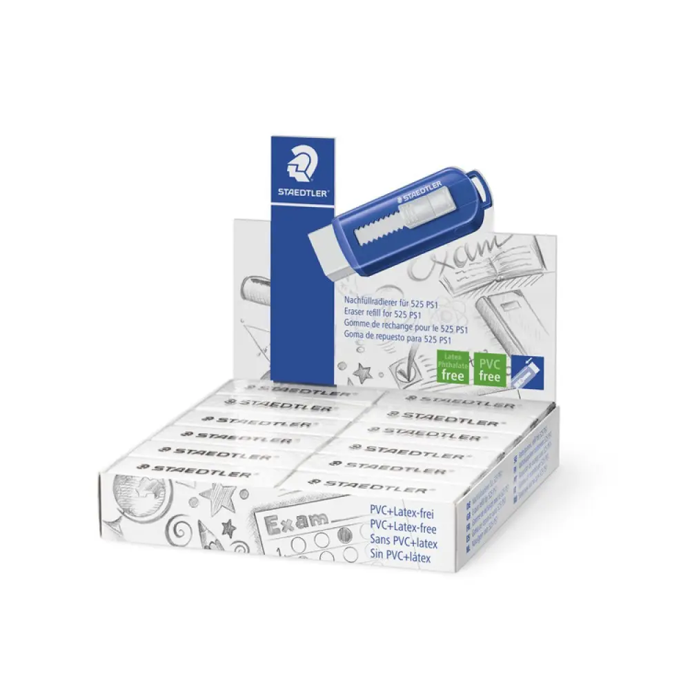 [525 RPS1] Staedtler Push Type Eraser Refill (White)