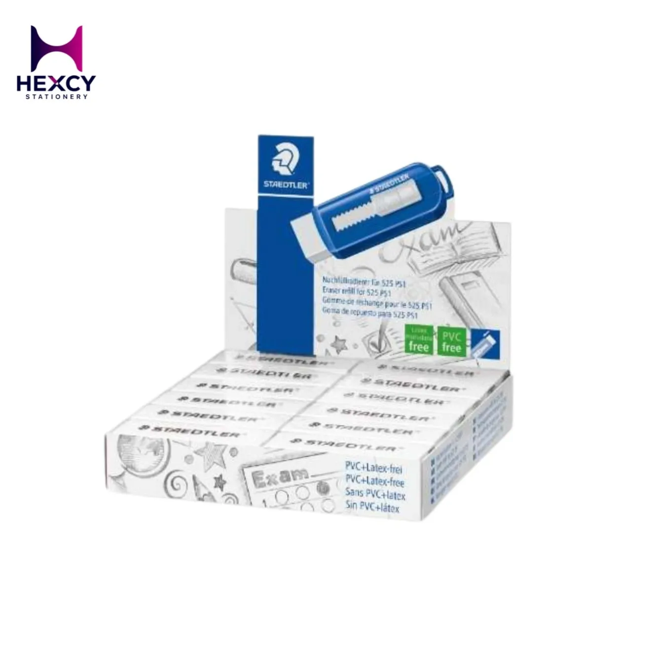 [525 RPS1] Staedtler Push Type Eraser Refill (White)