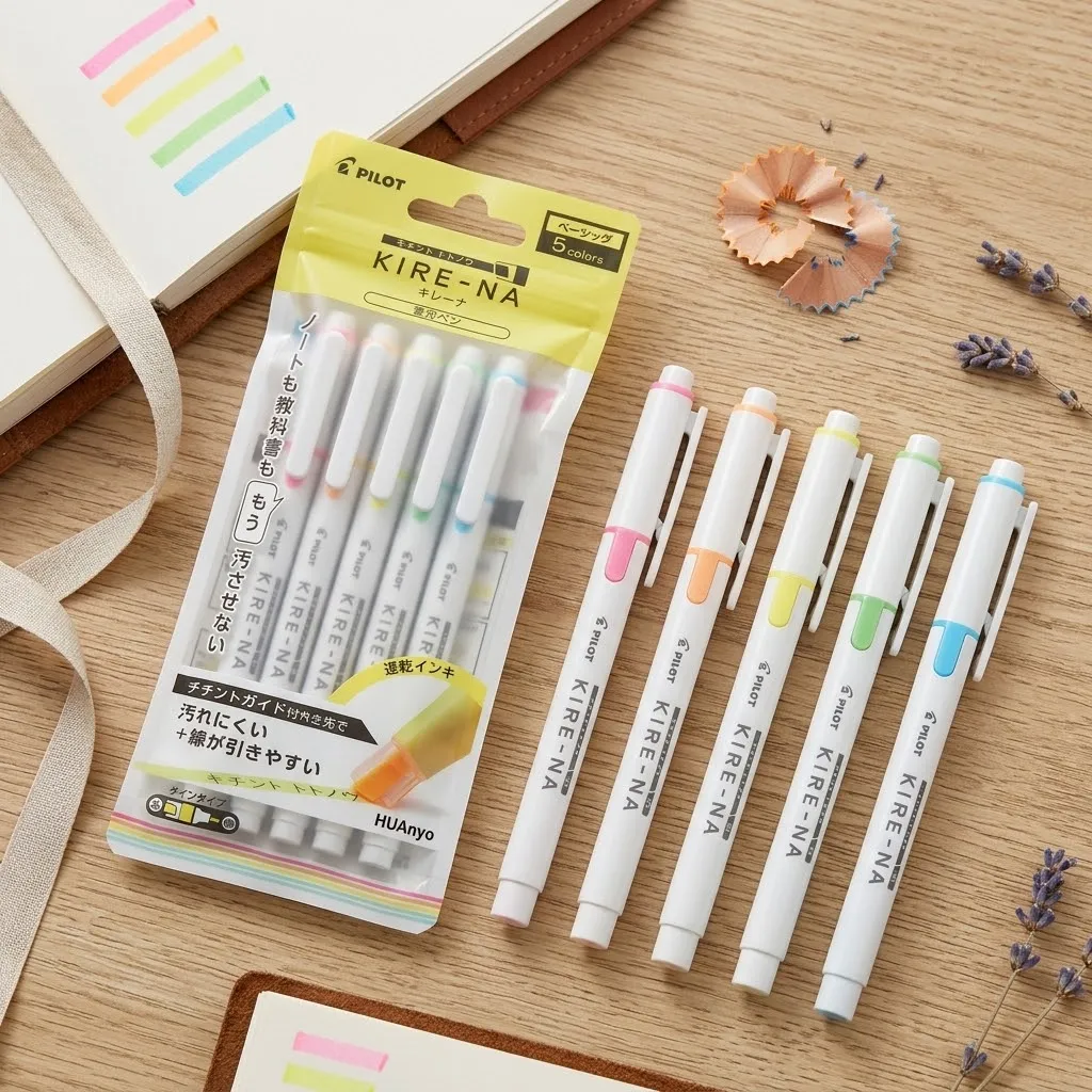 Pilot Twtin Highlighter KIRE-NA Pale Color 5-Color Set