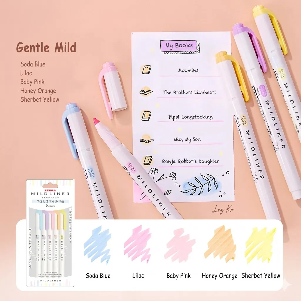 Zebra Mildliner  Colors Pen