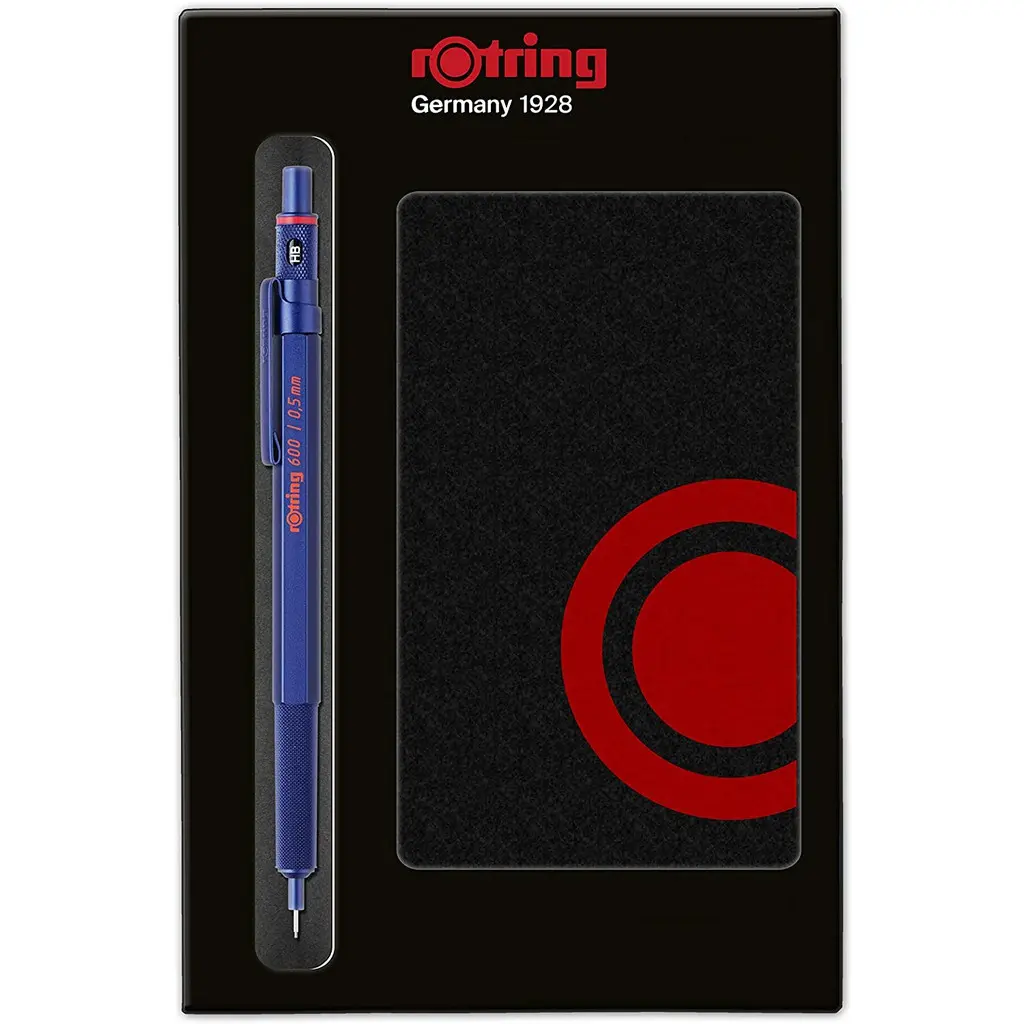 Rotring Mechanical Pencil 600 Gift Box Set with Memo Pad 0.5mm
