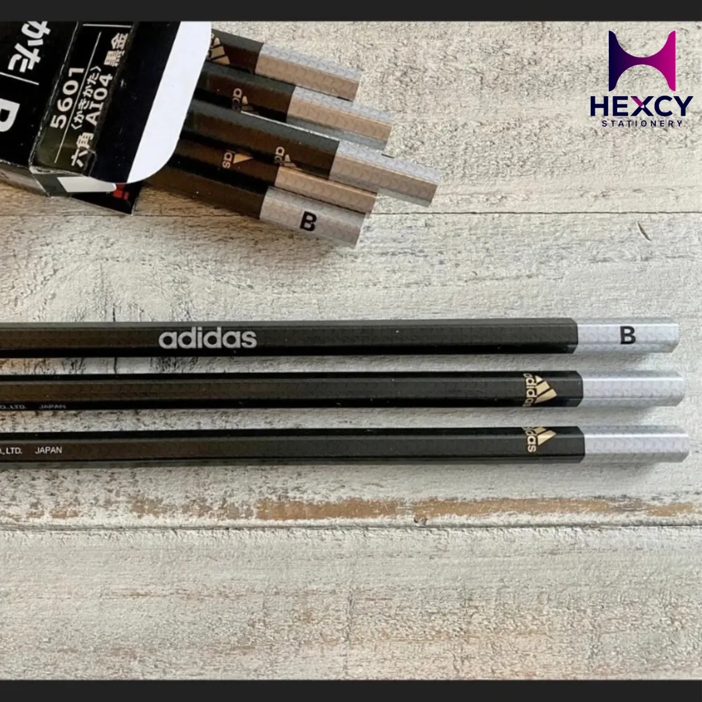 [881 AI 2P 376] Mitsubishi Pencil Adidas 2Pcs Pencil 