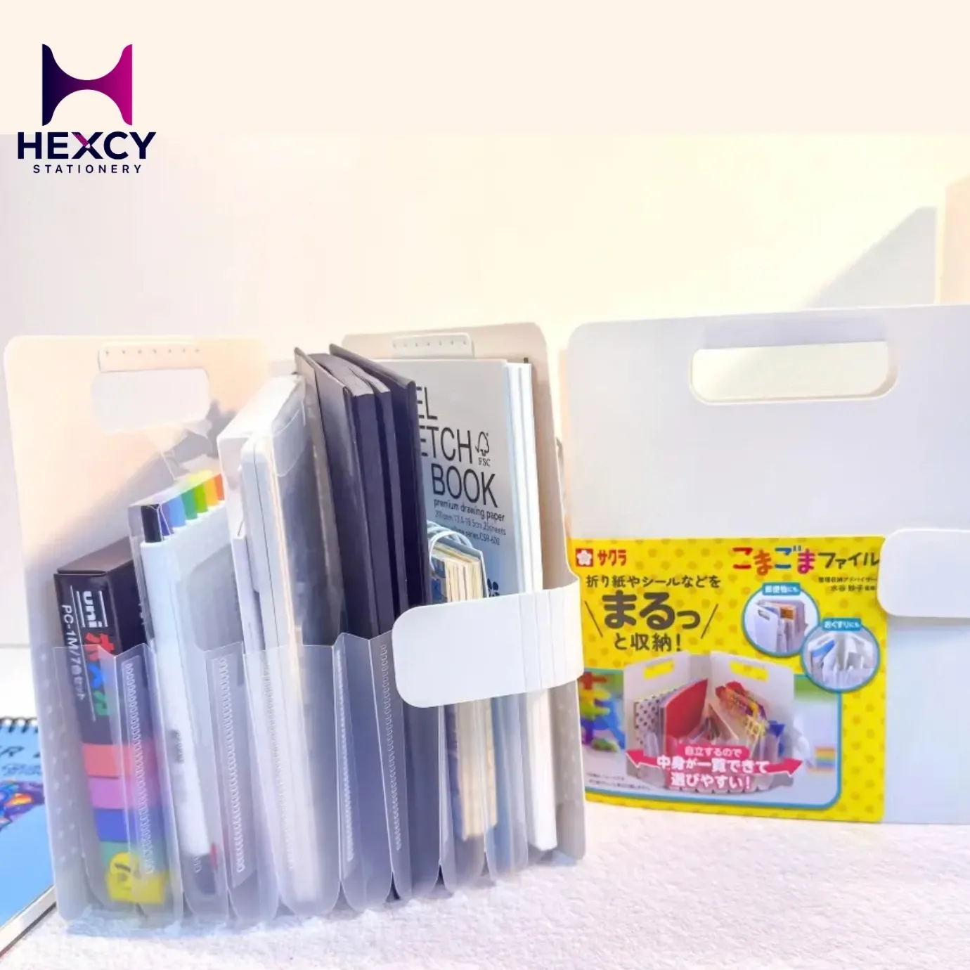 [TF-0#50] Sakura Crepas Origami Seal Storage Case, Bits and Sesame Files
