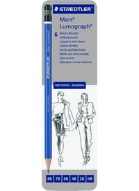 Staedtler 6 Mars Lumograph Wooden Pencil