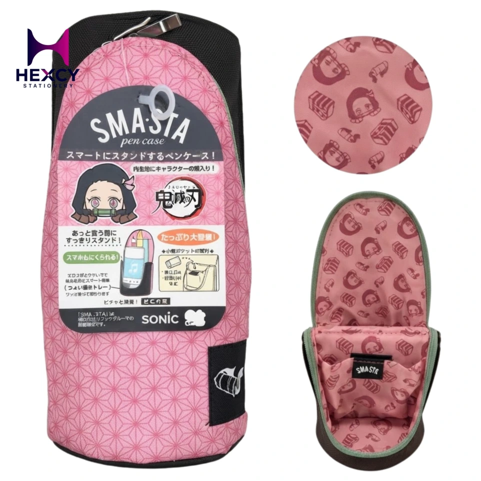 [S1423398] Sunstar Stationery Demon Blade Pencil Case, Smaster (Pink)
