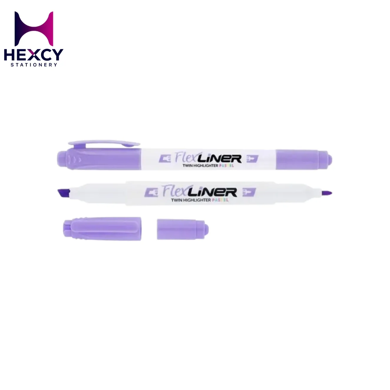 [FO-HL016] Flex Office Flex Liner Twin Highlighter (Purple)