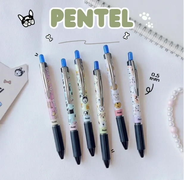 [BLN495D04-C] Pentel Gel Dog Series 0.5 mm Limited Edtion Gel Pen, Blue ink (Green)