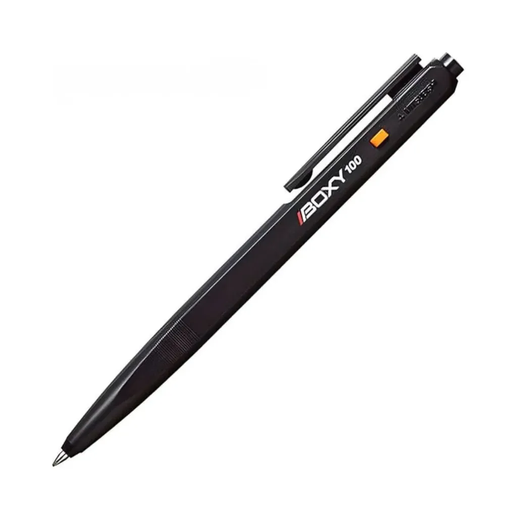 [BOXY-100- 1P] Mitsubishi Pencil Oil-based Ballpoint Pen BOXY-100- Black 