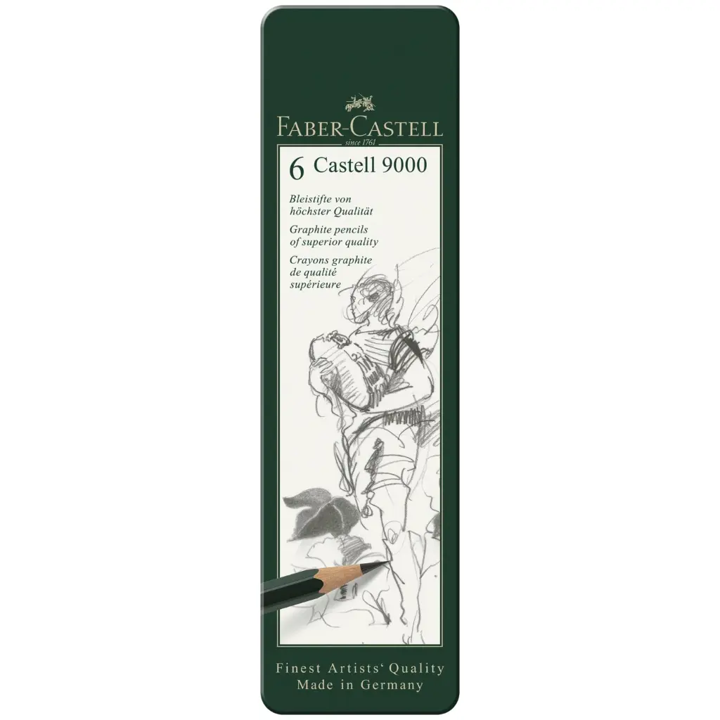 Faber Castell 6 Graphite Pencil 9000
