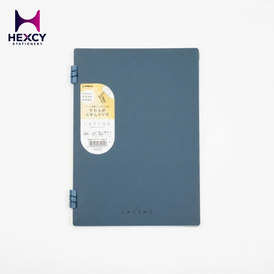 [9065-NV] King Jim B5 Binder 6mm Laseno (Navy)