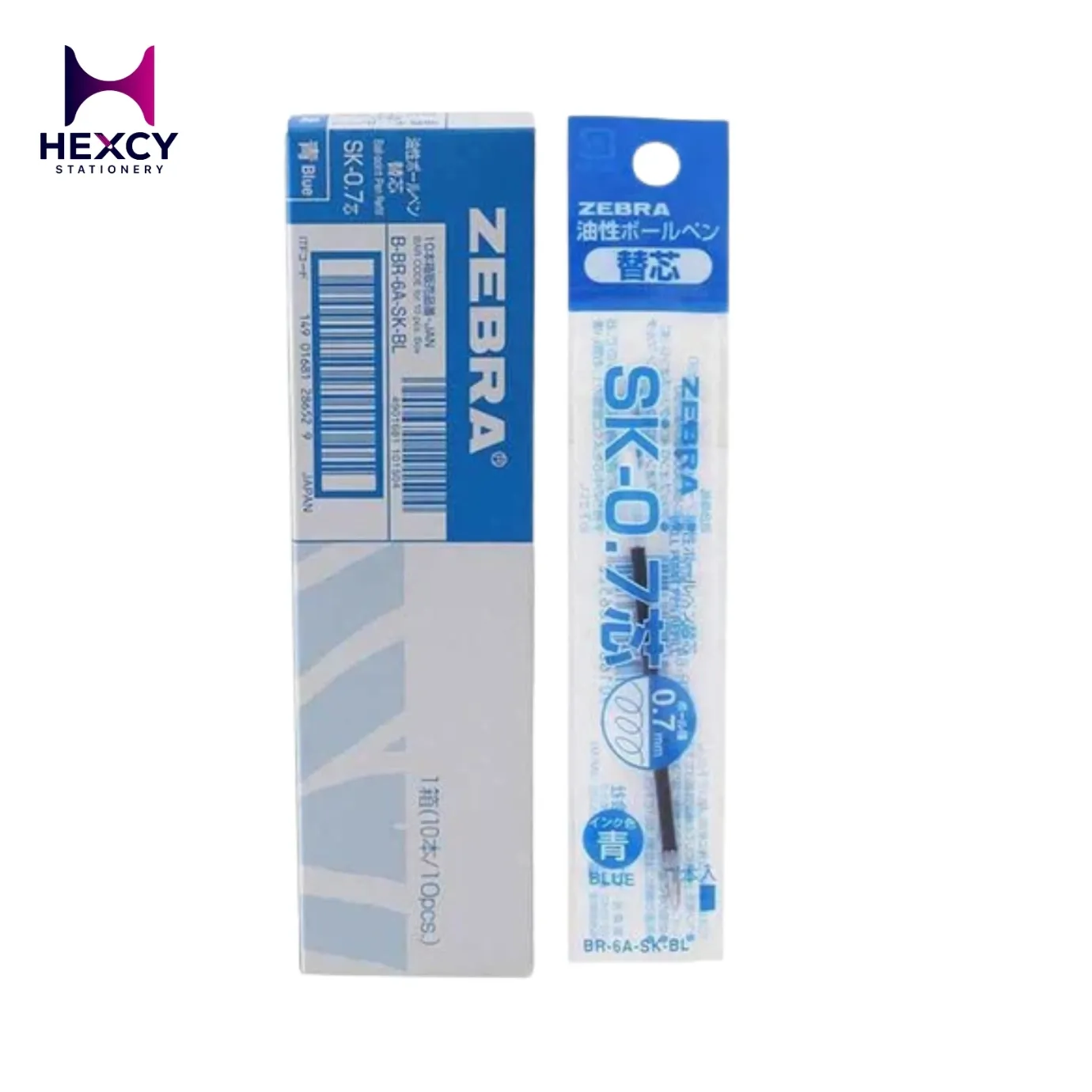 Zebra Metal 0.7 Refill  (BLUE)