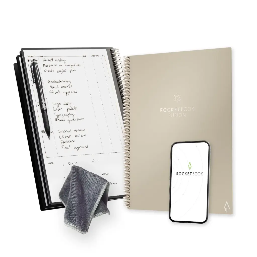 [EVR-L-KCQQ] Rocketbook Letter Size Dotgrid Beige