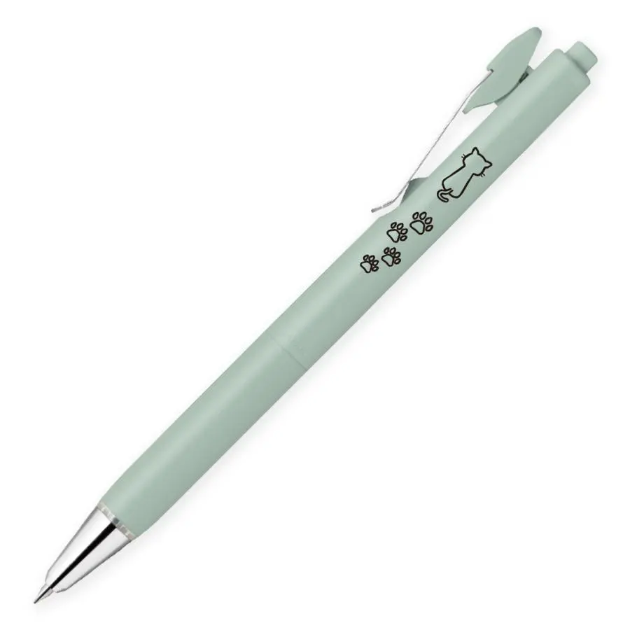 [BAS87-CATA] Zebra Oil-based Ballpoint Pen 0.5mm BLEN U Single Color Black Ink Cat Pattern Limited Edition-CATA