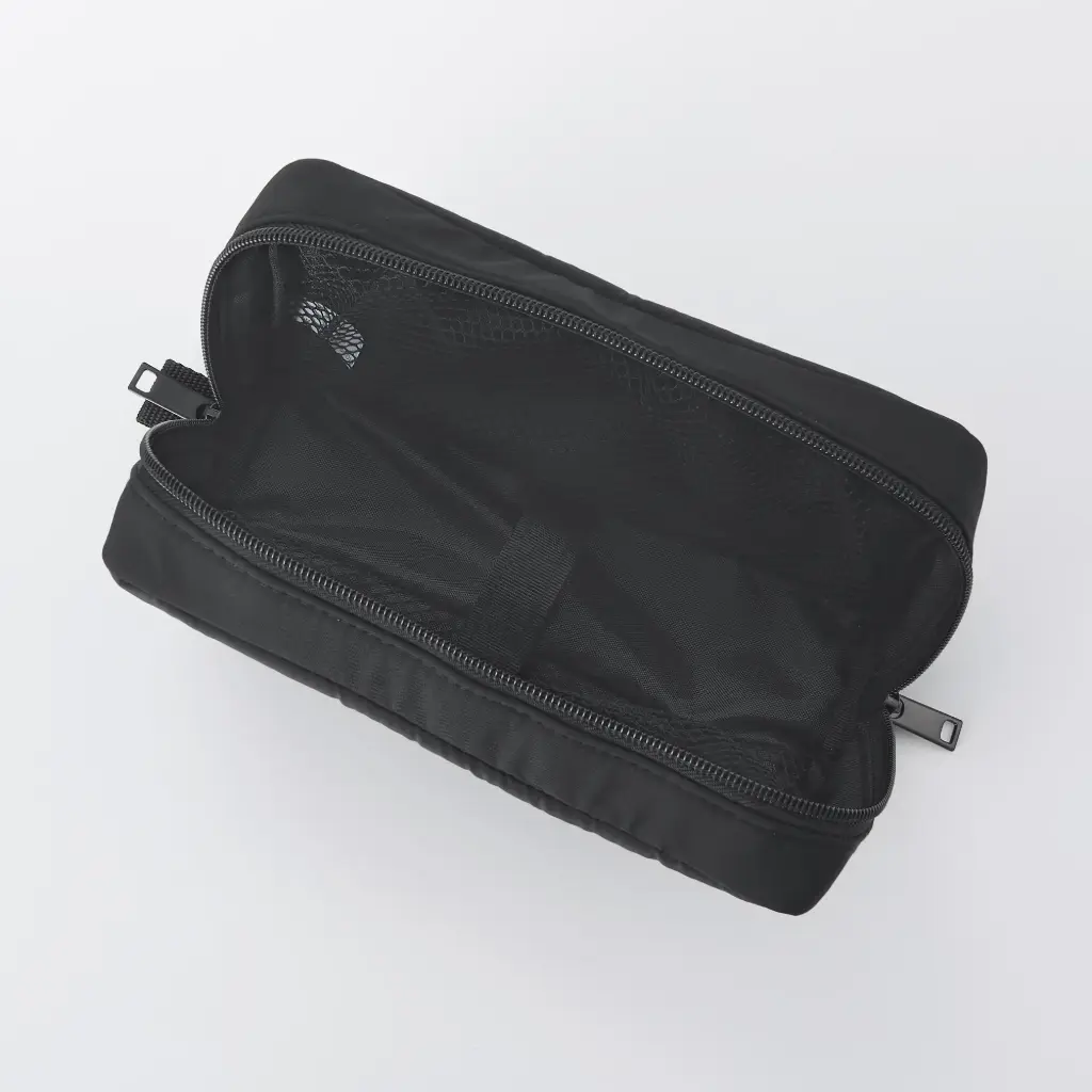 [NDE16A1S] Muji Polyester Gadget Pouch  (Black)