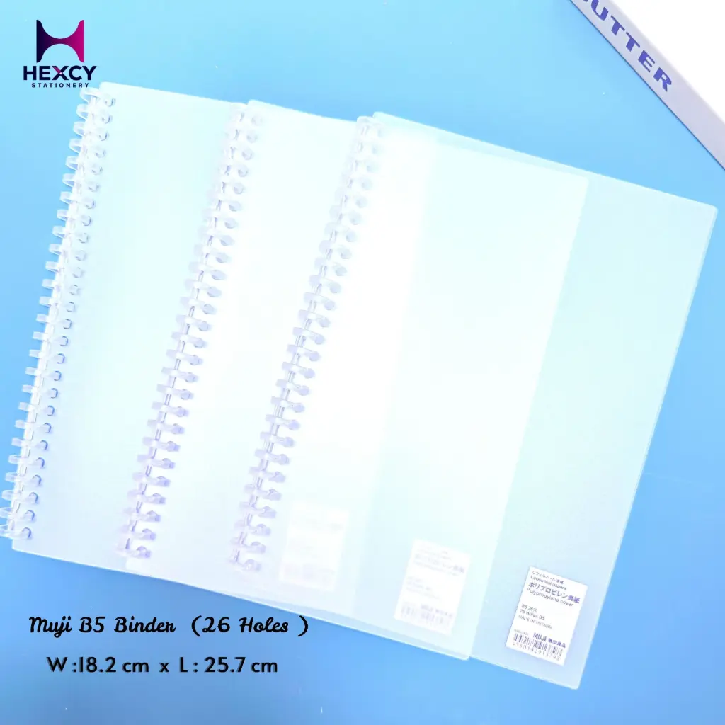 [NAB27A0S] Muji Refill notebook, main body, polypropylene cover B5 26 Holes