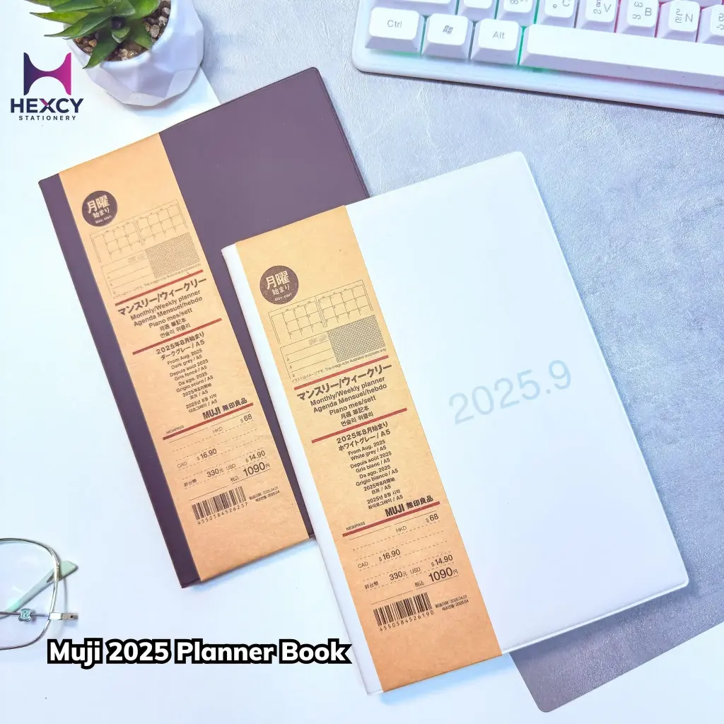 [NE34PA5S] Monthly/weekly planner starting on Monday, starting August 2025 A5 (Dark gray)