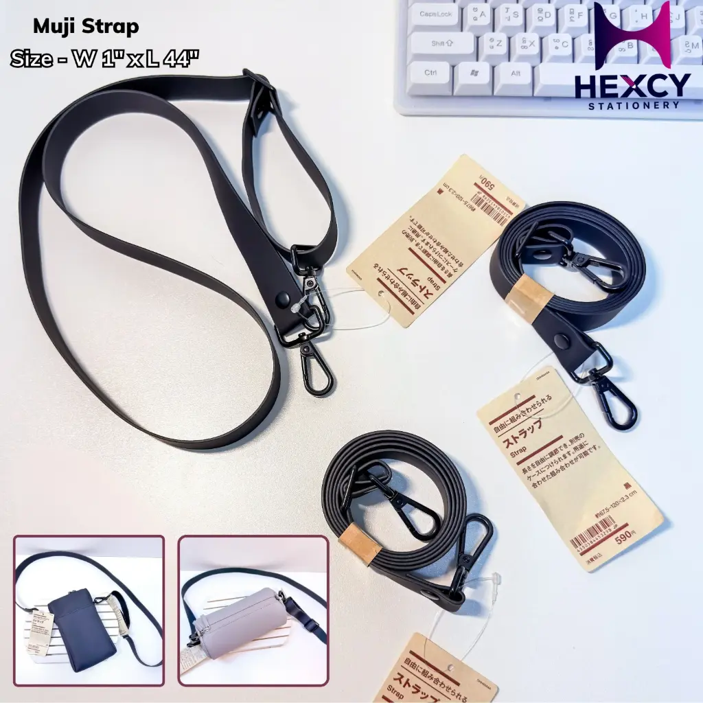 Muji Freely combinable straps Black