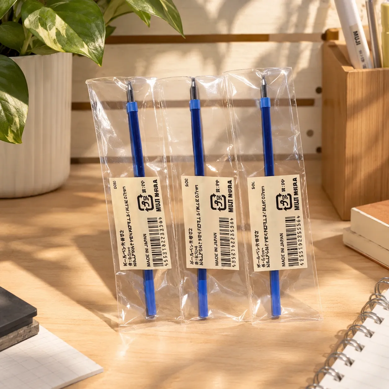 [NBE26A3A] Muji Refills for Oil-Based ballpoint pens 0.7mm (BLUE)