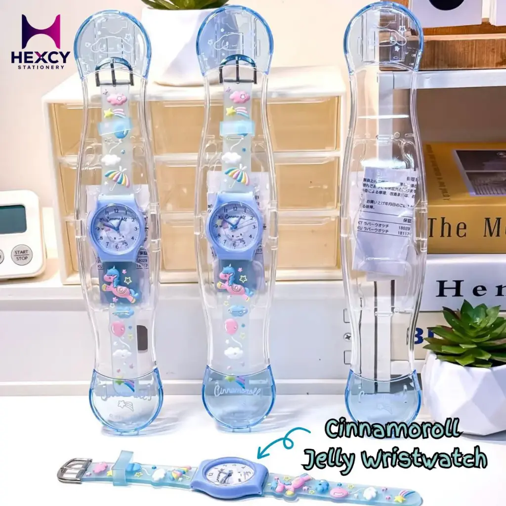 [18037-8] Sanrio Rubber Watch, Sanrio Official (Cinnamoroll)