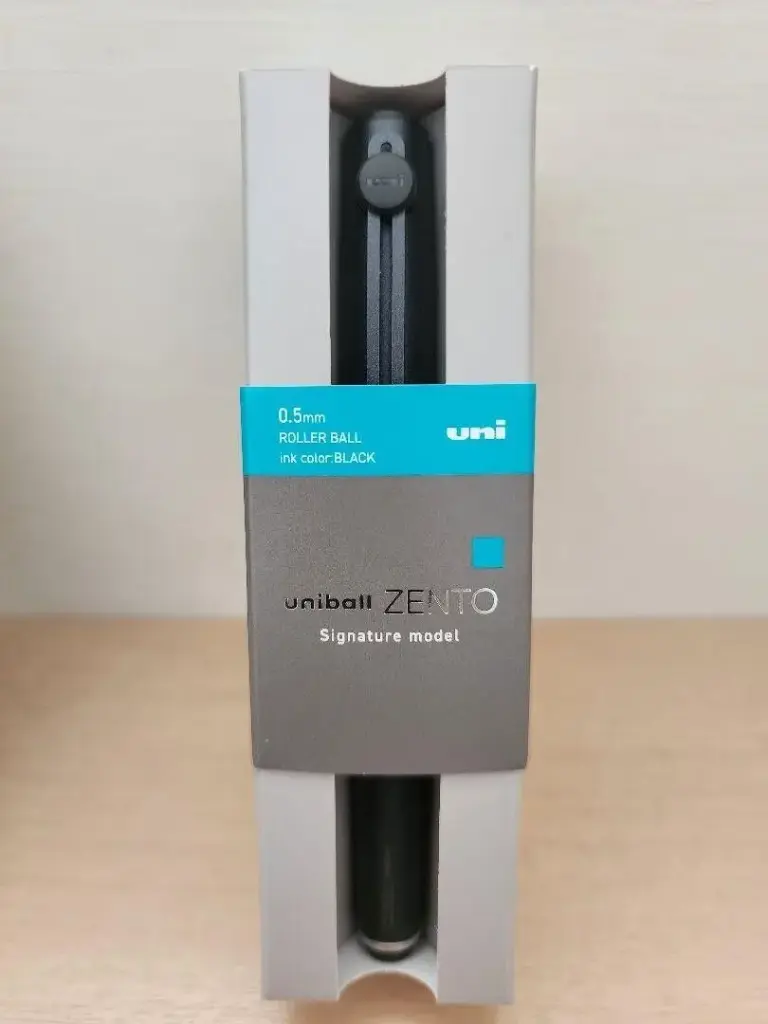 Ballpoint Pen Uni-Ball One zento 0.5mm Signature Metallic Black Rick Black