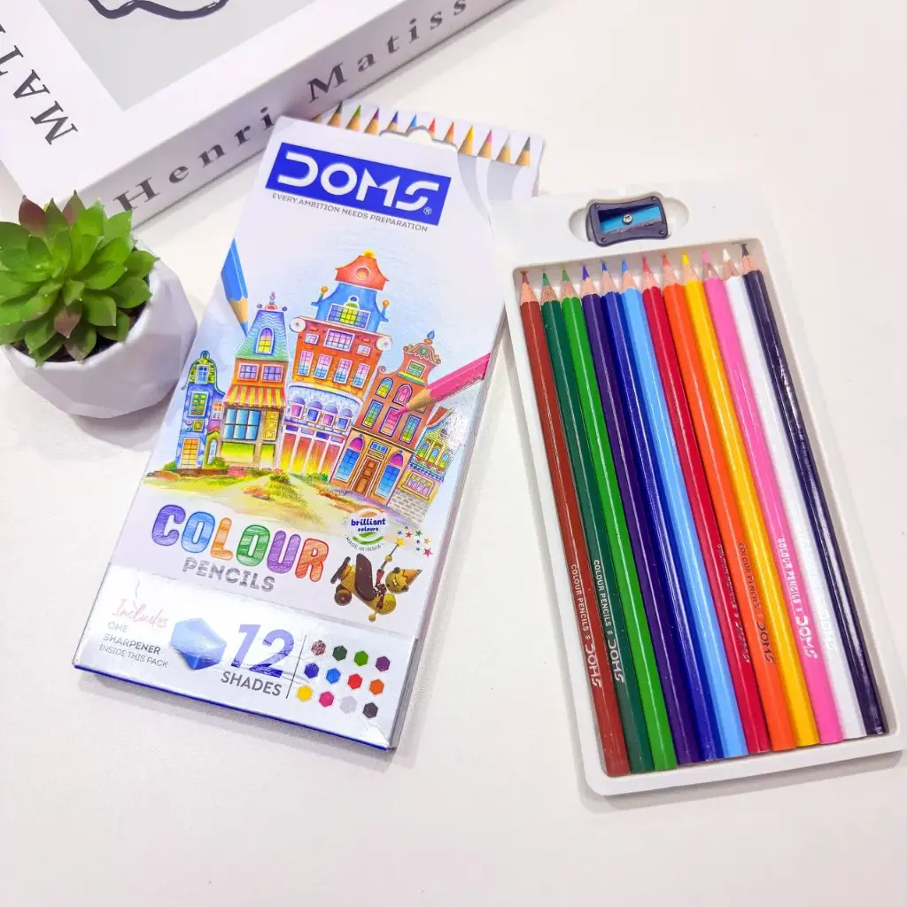[ART NO.3445] Doms Colour Pencil  12Colours