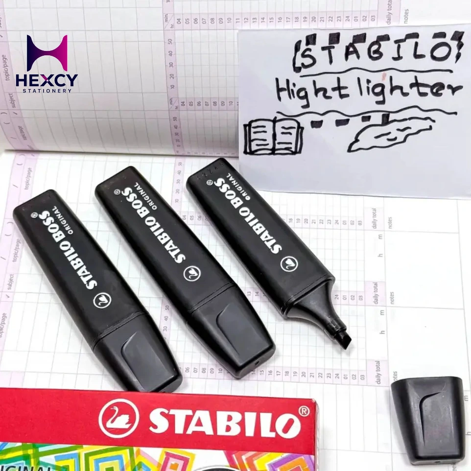 [70/46] Stabilo Boss Original Nature Colors Highlighter (BLACK)