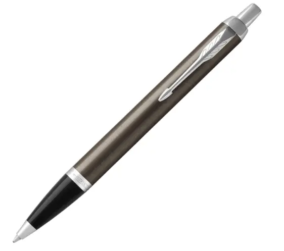 PARKER 1975644 PARKER Ballpoint Pen, IM Dark Espresso CT, Medium Point, Oil-based, Gift Boxed