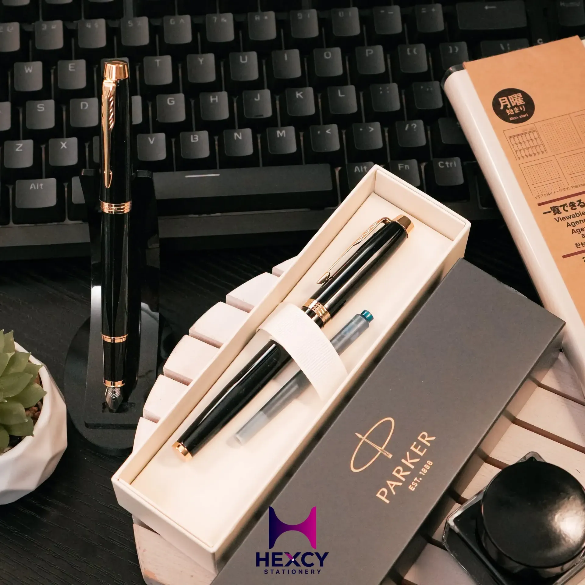 [PK 1975594] Parker GT 1975594 Fountain Pen, F Fine Point, IM, Core Line, Black
