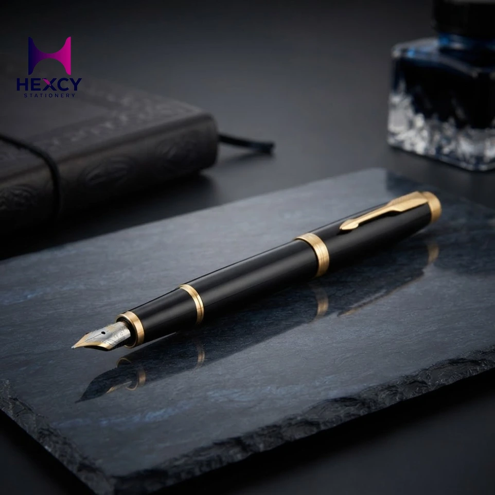 Parker GT 1975594 Fountain Pen, F Fine Point, IM, Core Line, Black