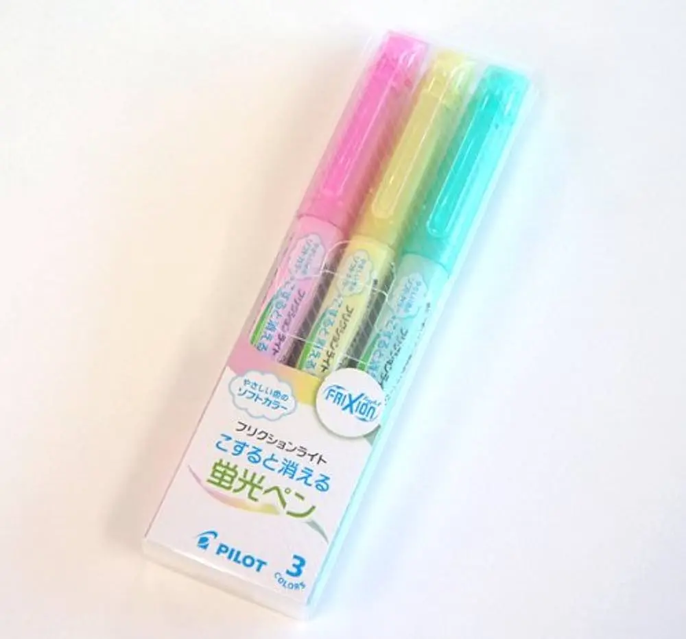 PILOT Frixion Light erasable highlighter 3-color set 
