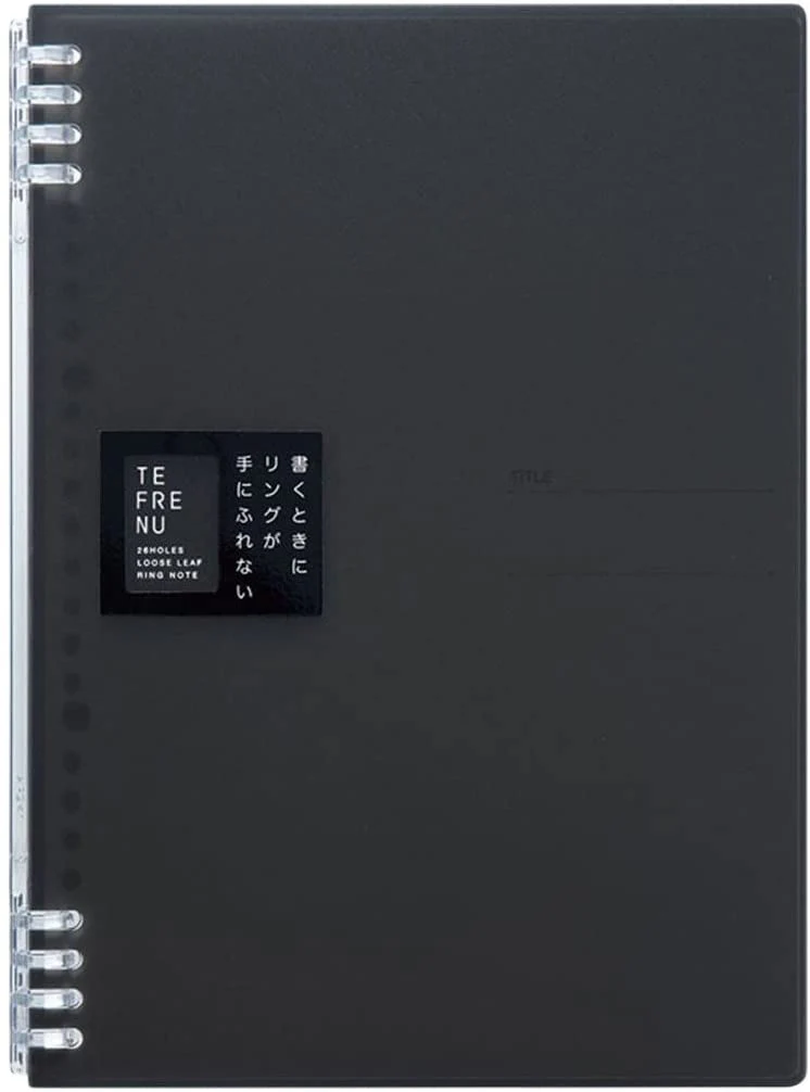[9855TTE] KING JIM Ring Notebook Teflaine B5 (Black)