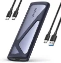 UGREEN M.2 SSD External Case, SATA/NVMe Compatible, USB 3.2 Gen 2, UASP Supported, 10Gbps High-Speed Transfer