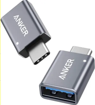 [B87310A1] Anker 2 Pack USB-C & USB 3.0 Adapter Type C USB-A to 5Gbps
