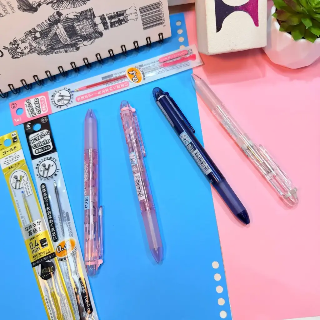 [P-LHKCG15C-NC] Pilot Hi-Tec C Coleto Multi-functional Pen, Body for 3 Colors With Pack