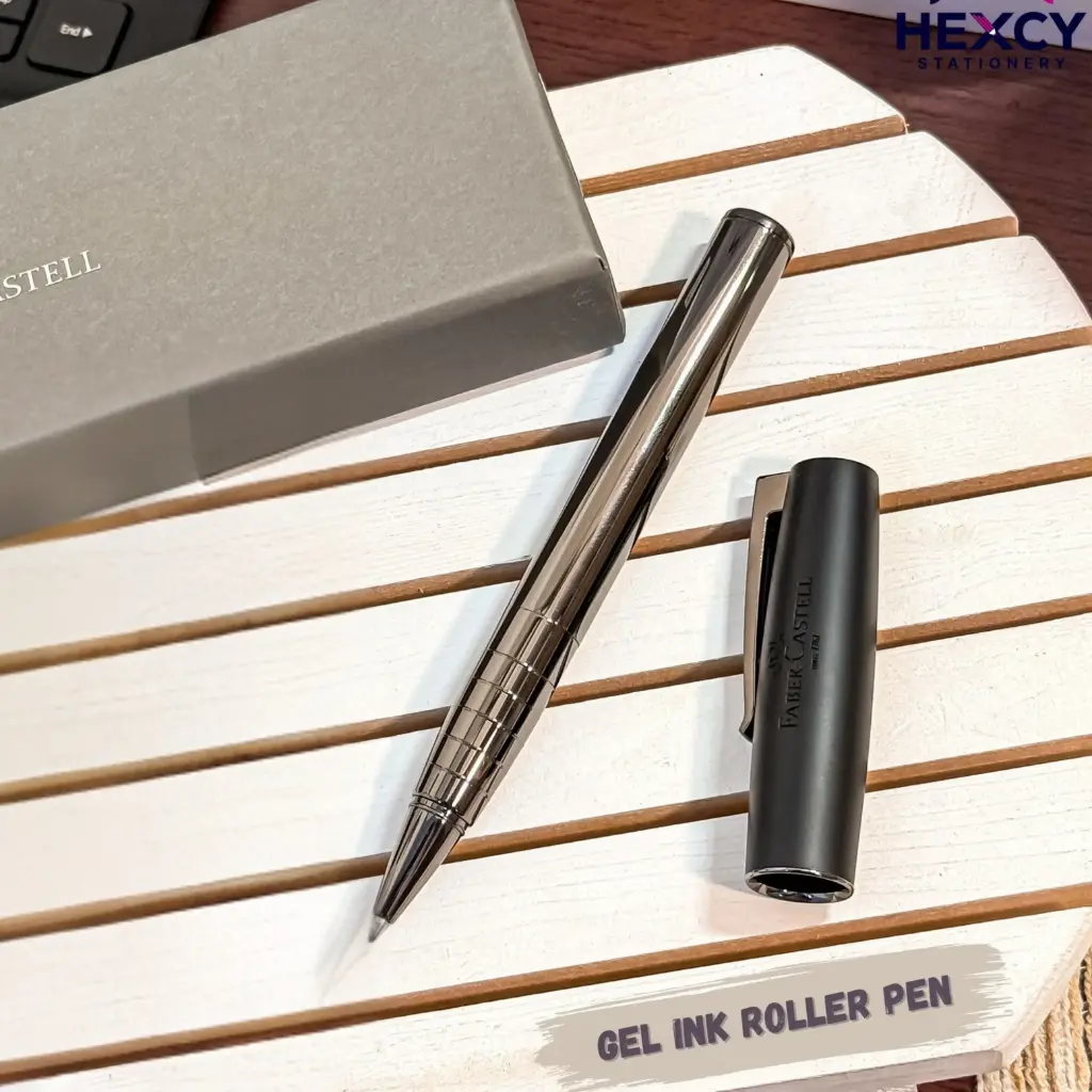 [4005401492658] Faber-Castell Gel Ink Pen Tinten Roller Loom Gunmetal