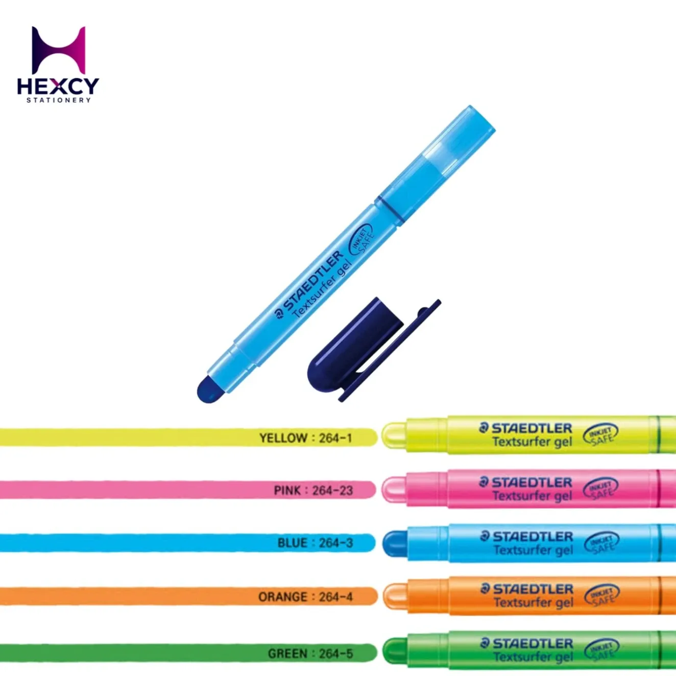 [264-3 PB] Staedtler Textsurfer Gel 264 highlighter (BLUE)