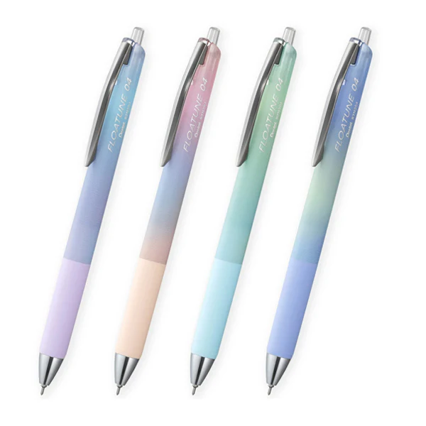 [BZN204AD2-A] Pentel FLOATUNE Ballpoint Pen, Airy Design, 0.4mm, Black Ink, Limited Edition, BZN204AD (Pink)
