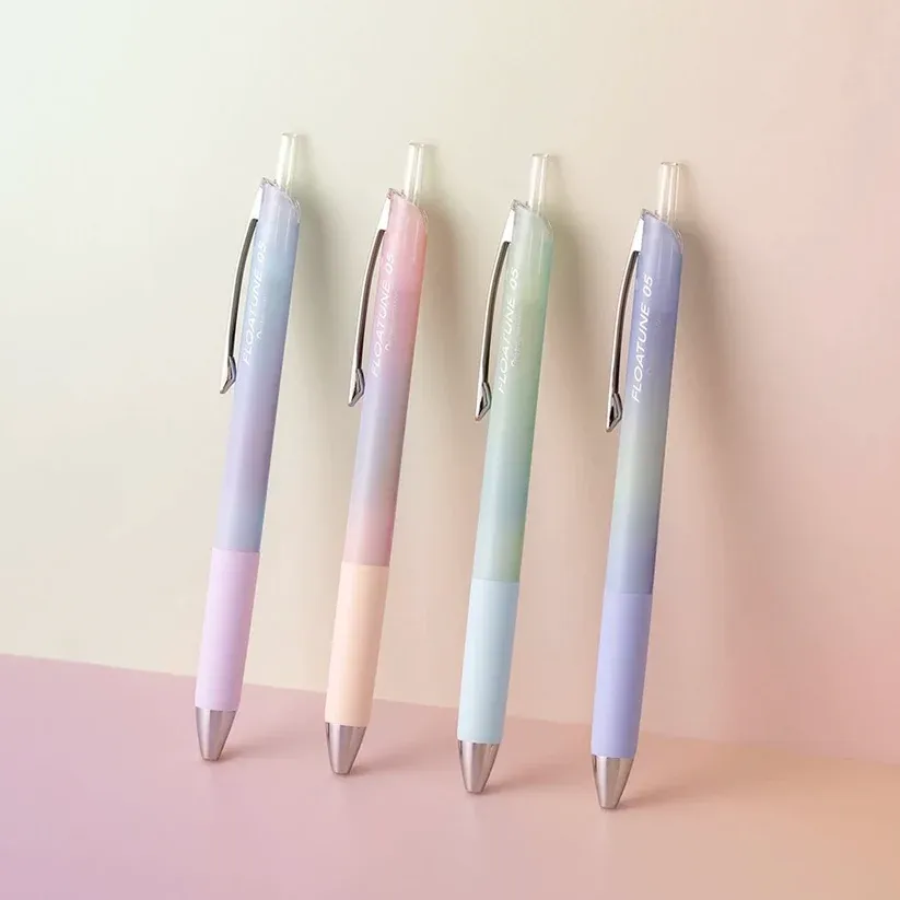 [BZN204AD2-A] Pentel FLOATUNE Ballpoint Pen, Airy Design, 0.4mm, Black Ink, Limited Edition, BZN204AD (Pink)