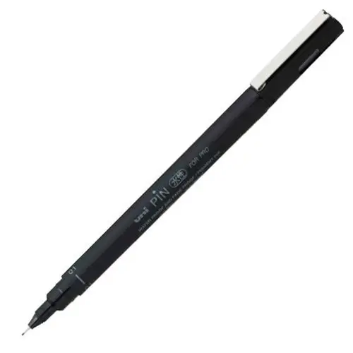 [PIN-101.24] Mitsubishi Pencil Water-based Sign Pen, Extra Fine Point, 01, Black